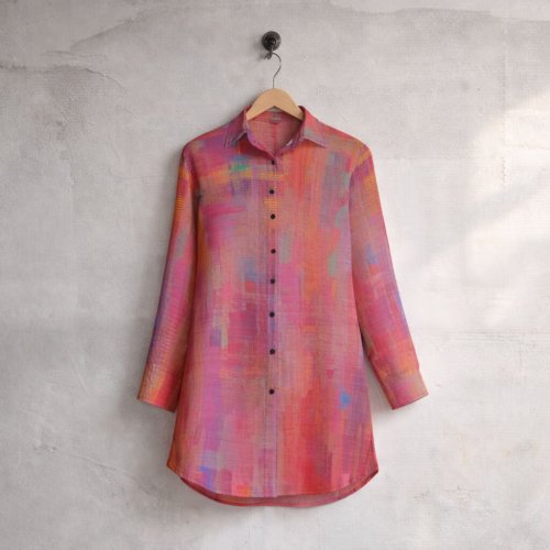 Womens Coral Dress Shirt Womens Coral Dress Shirt