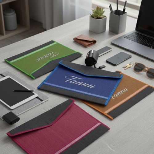 Color Jute Folder