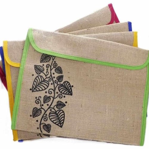 Light Brown Jute Folder