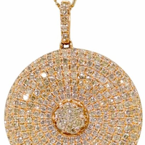 K Jewels Solitaire Diamond Pendant