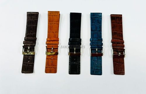 Edge Slim Croco Leather Watch Strap