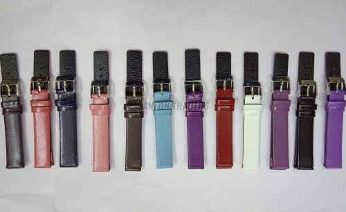 Genuine Leather Colourful Watch Strap