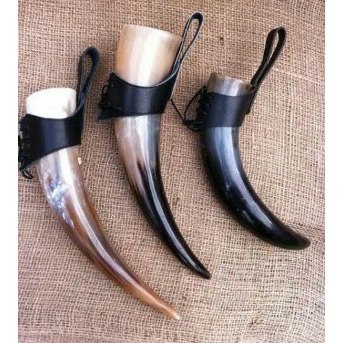 Leather Holder Drinking Horn