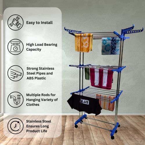 3 Tier Stainless Steel Drying Rack
