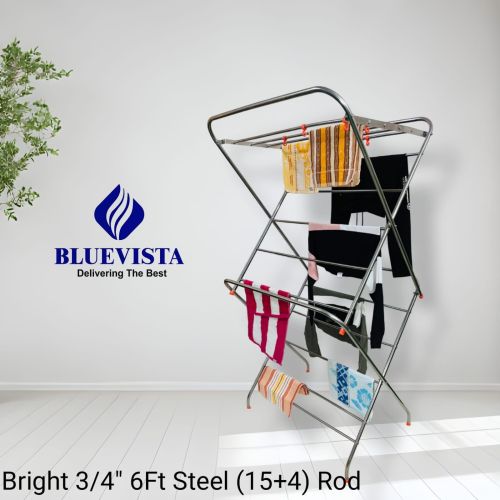 6 Feet Heavy Duty Multi Rod Steel Drying Stand