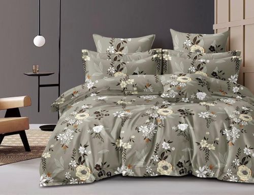 Classic Floral Double Bed Cotton Bedsheet