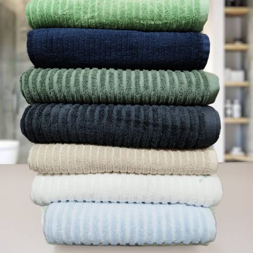 Ribbed Cotton Luxury Bath Towel