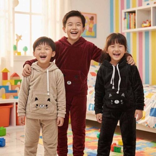 Cartoon Print Kids Night Suit
