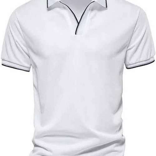 Men Polo Neck Cotton T Shirt