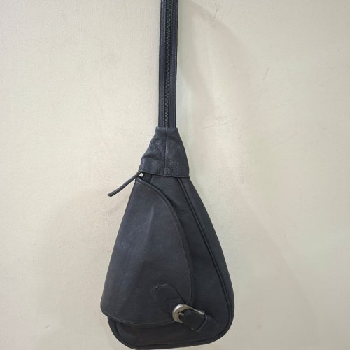 Black Leather Cross Body Bag