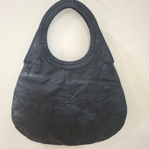Black Leather Hobo Bag