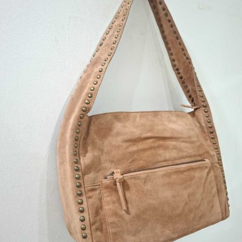 Brown Leather Suede Bag