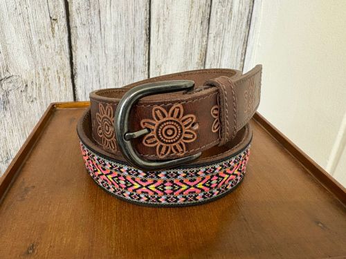 Handcrafted Genuine Brown Leather Belt