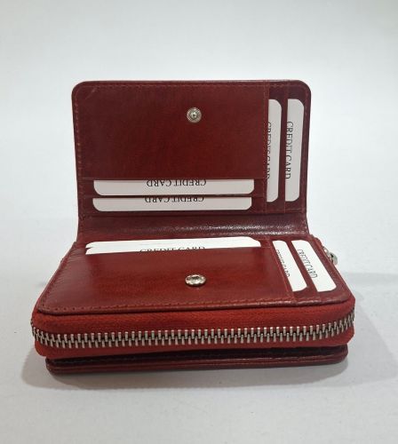 Ladies Brown Leather Card Holder