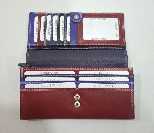 Ladies Leather Clutch Purse with Multi Card Holder