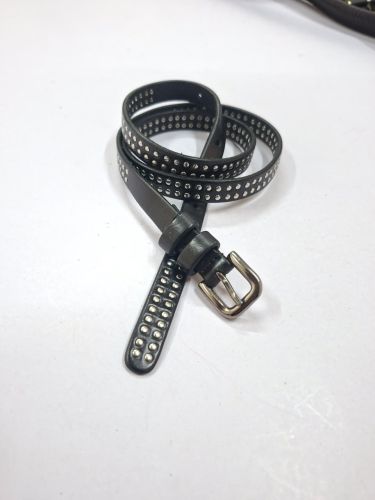 Premium Black Studded Leather Belt