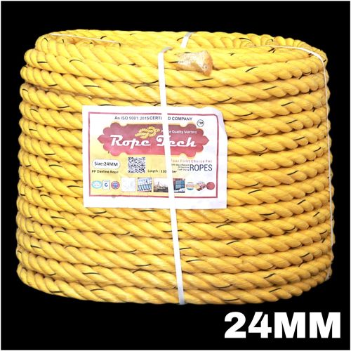 24mm 3 Strand Double Twisted PP Danline Rope