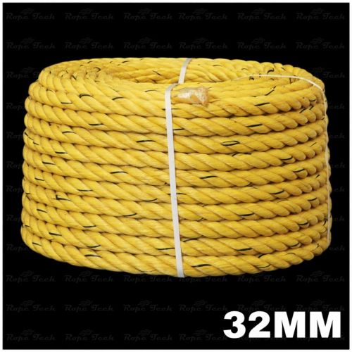 Yellow 32mm PP Submersible Rope