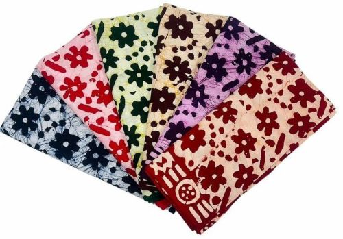 Ladies Floral Print Mom Batik Nighty Fabric