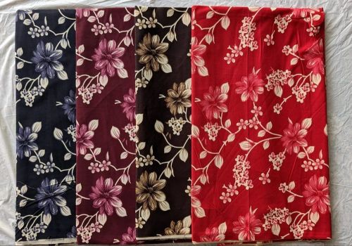Ladies Indonesia Floral Printed Nighty Fabric