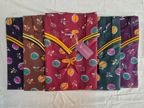 Ladies Printed Cotton Designer Nighty