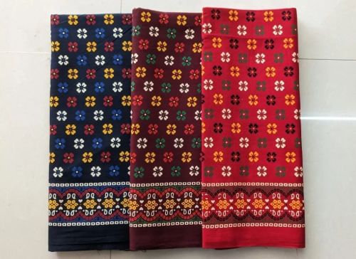 Ladies Rajwadi Floral Printed Cotton Nighty Fabric