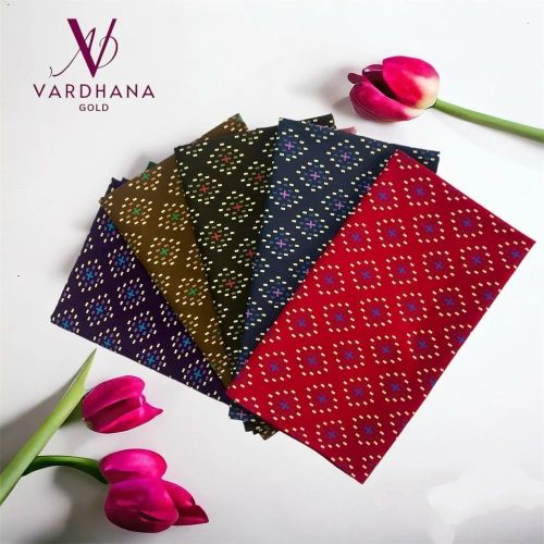 Ladies Rajwadi Gold Designer Dot Printed Cotton Nighty Fabric