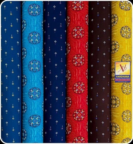 Ladies Vardhana Gold Rajwadi Designer Printed Cotton Nighty Fabric
