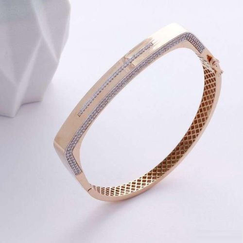 14K Rose Gold Bangle Style Kada