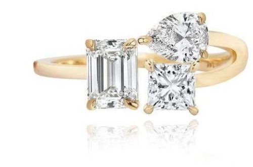 14k Yellow Gold Natural Diamond Ring