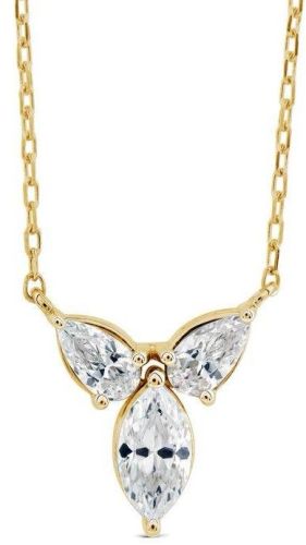 Marquise Pear Cut Lab Grown Diamond Pendent