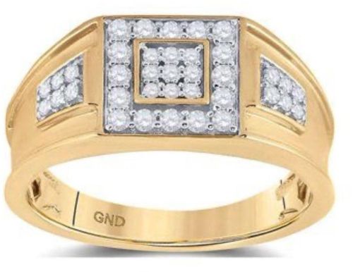 Men Diamond Accent Gold Ring