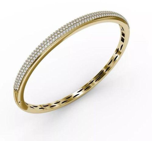 Solid Gold and Diamond Bracelet
