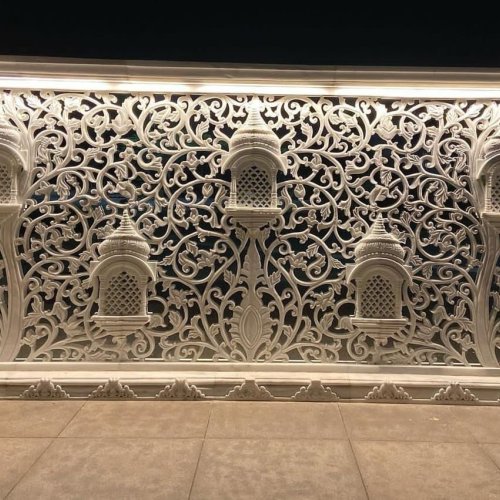 White Decorative Sandstone Jali