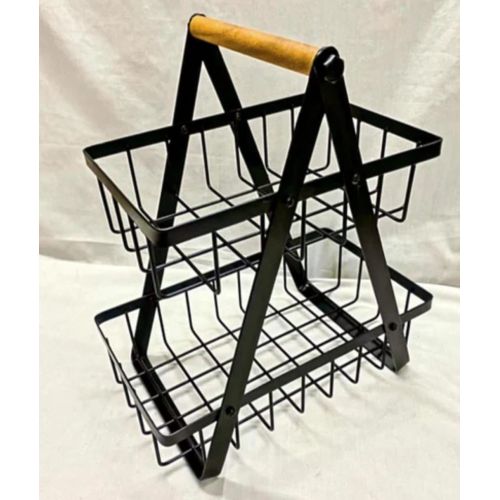 2 Tier Metal Countertop Fruit Basket