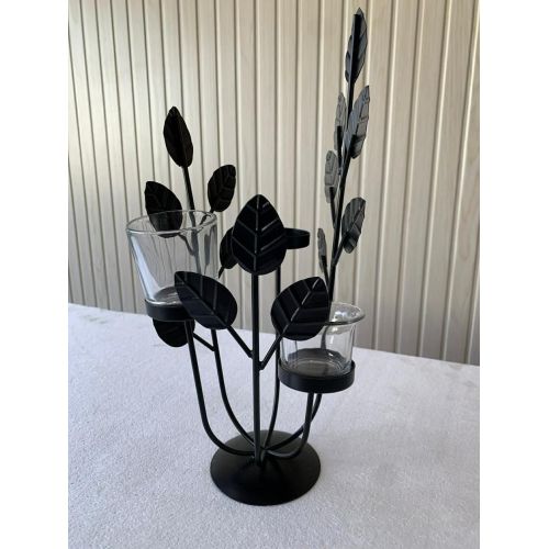 Black Iron Tea Light Candle Holder