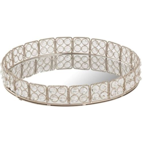 Crystal Mirrored Vanity Tray