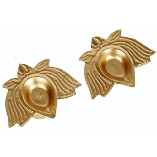 Decorative Golden Metal Lotus Dia Set