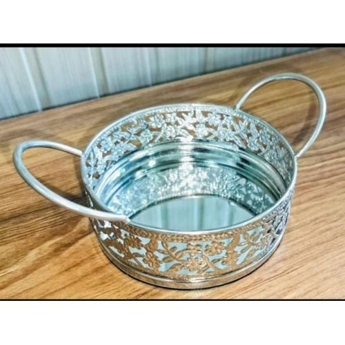 German Silver Decorative Basket