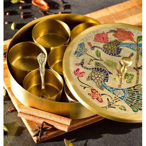 Metal Masala Spice Box
