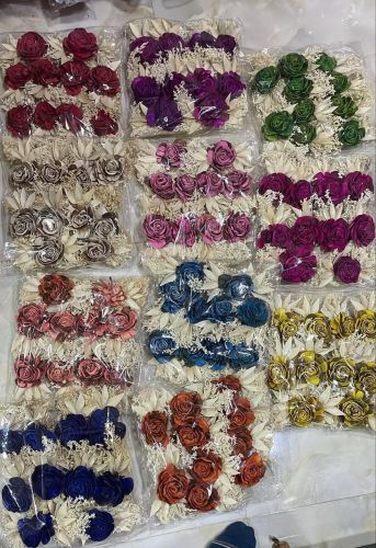 Decorative Multicolor Sola Wood Rose Flower