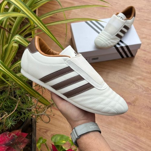 Adidas Taekwondo X Kith Natural Canvas Coffee Quartz Sneakers