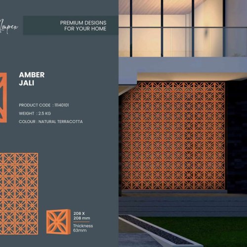 Amber Design Terracotta Jali