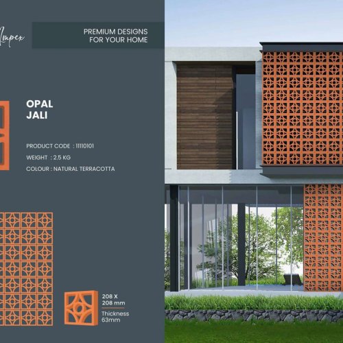 Opal Design Terracotta Jali