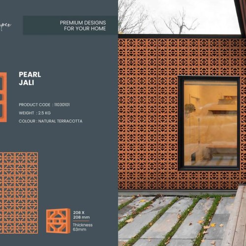 Pearl Design Terracotta Jali