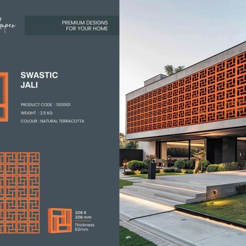Sqastic Design Terracotta Jali