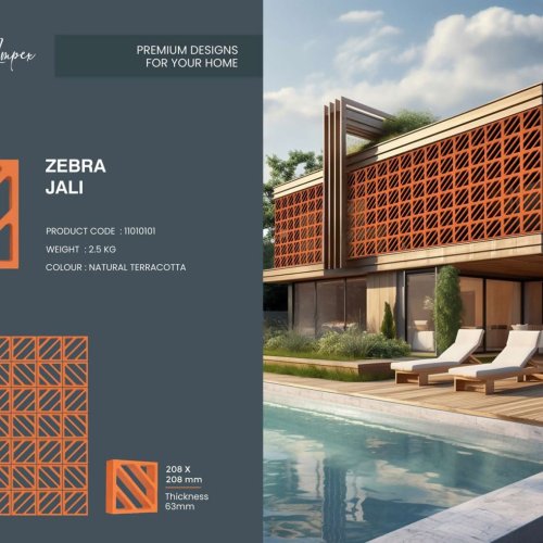 Zebra Terracotta Jali