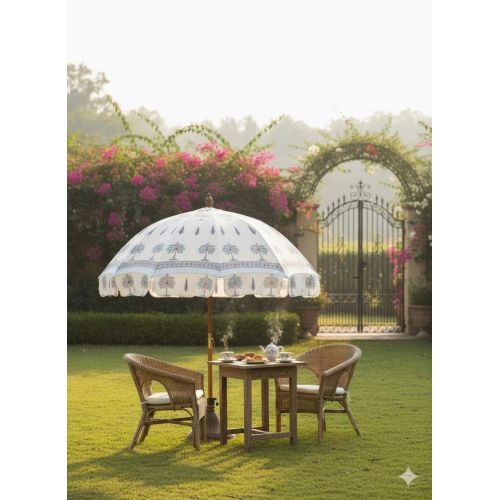Hand Block Printed Umbrella