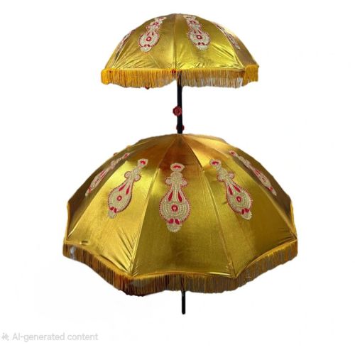 Golden Color Wedding Umbrella