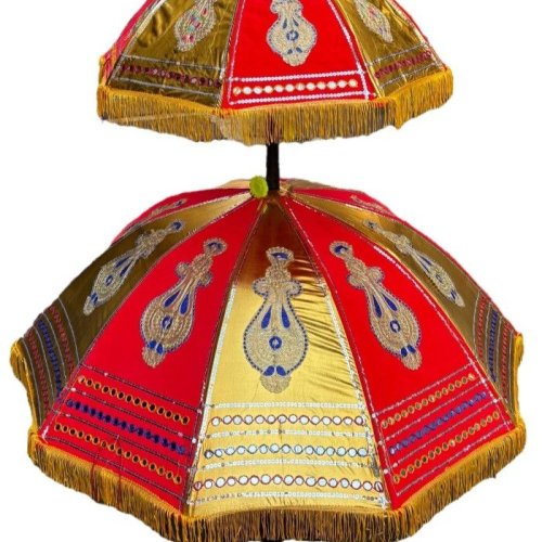 Red Golden Damaan Pato Wedding Umbrella